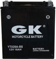 GK Inchis Baterie Motocicleta cu Capacitatea 18Ah