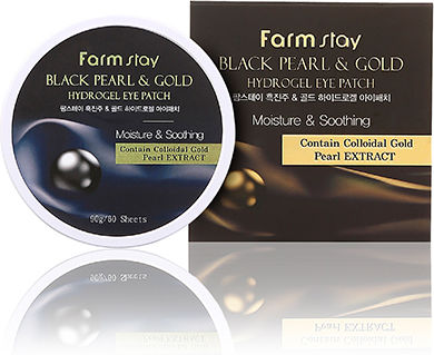 Farmstay Black Pearl & Gold Hydrogel Eye Patch Hydrogel Eye Patches Black Pearl Gold 60 Pcs