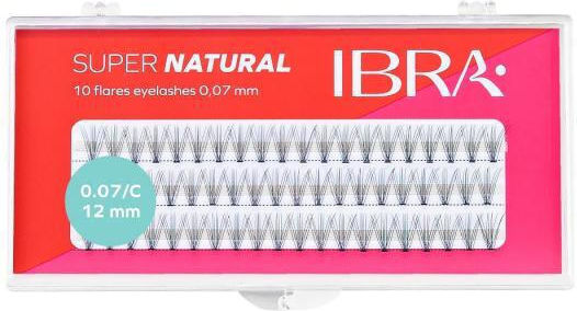 Ibra Tufts False Eyelashes Super Natural 0.07 C-12mm
