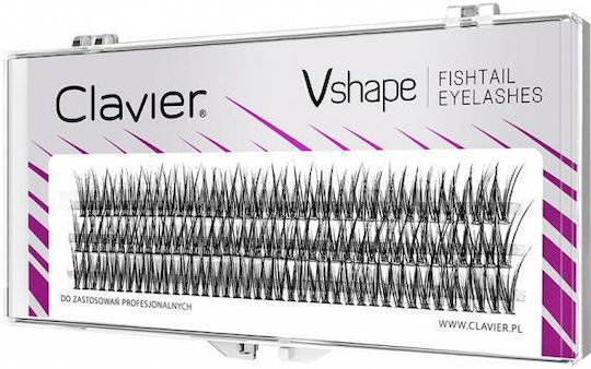 Clavier Vshape Fishtail Wimpern Büschel Wimpern 10mm