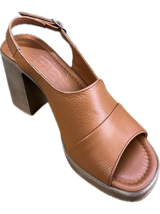 Leather Sandals Anatomic Brown