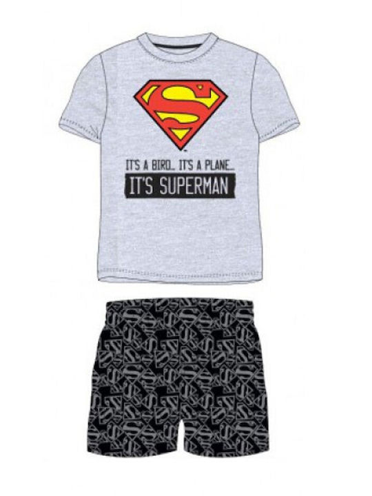 Superman Kids Pyjamas Gray