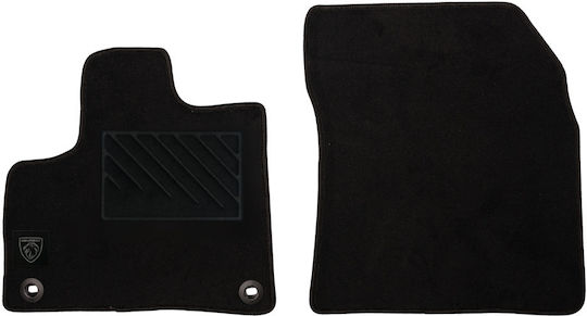 Autopataki Front Mats 2pcs for Peugeot Rifter / Partner 2018+ Black