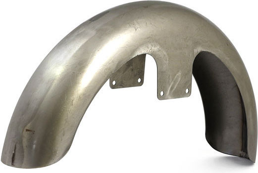 MCS Front Motorcycle Wheel Mudguard Silver 1pcs