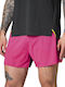 Women's Leather Sporty Shorts Fuchsia