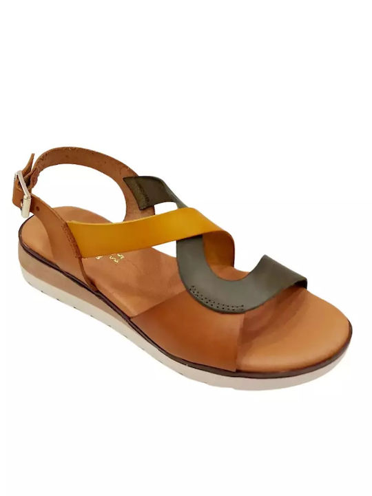 Adam's Shoes Anatomic Leather Women's Sandals Tabac Brown