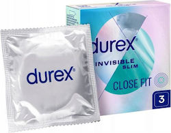 Durex Προφυλακτικά Invisible Close Fit 3τμχ