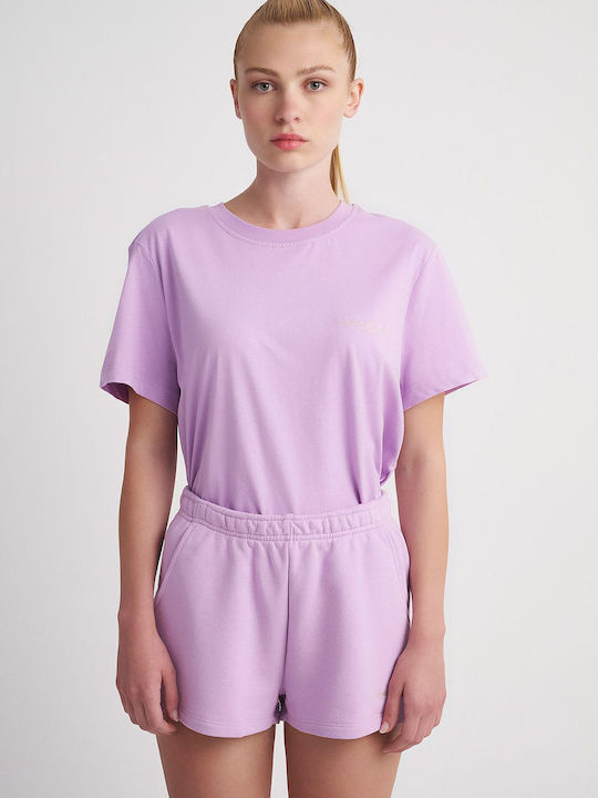 Kurze Baumwollshorts Kurze Baumwollshorts Fardia Line Violett