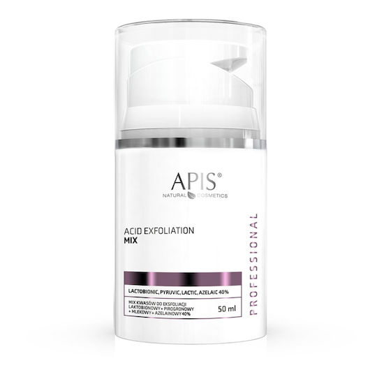 Apis Exfoliation Acid Mix Exfoliere Acizi de exfoliere Lactobionic + Pyruvic + Lactic + Azelaic 40% 50ml