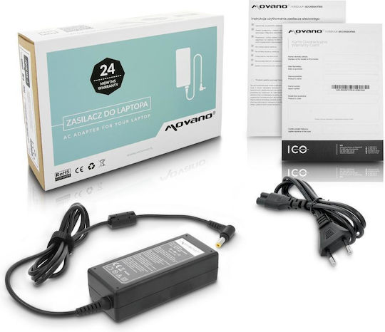 Movano Laptop Charger 65W 19V 3.42A for Asus / Toshiba / Lenovo / MSI
