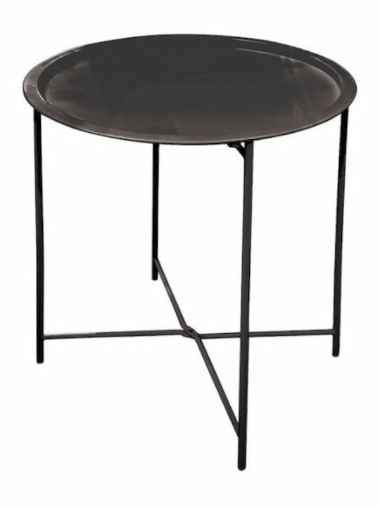 Tisch für kleine Außenbereiche Zusammenklappbar Black 47x47x51cm