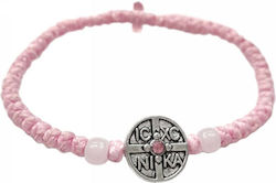 Woven Prayer Rope Waxed-icxcnika-color Pink