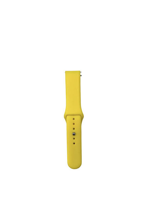Armband Silikon Gelb (Galaxy Watch 3 41mmForerunner 55/245/645 / Vivoactive 3/5/HR / Venu Sq 2Amazfit Bip)