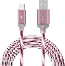 Jusf Yg60 LED / Magnetic USB 2.0 Cable USB-C male - mini USB-A Πράσινο 1m