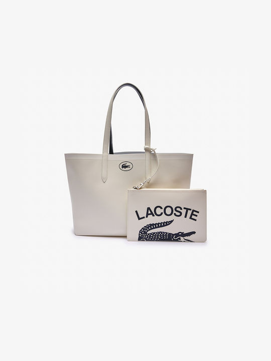 Lacoste Women's Bag Shopper Shoulder Ecru