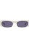 Gigi Barcelona Damen Sonnenbrille mit Weiß Kunststoff Gestell und Gray Linse 6898/0
