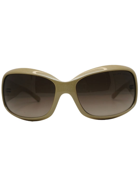 Ralph Lauren Γυναικεία Γυαλιά Ηλίου με Μπεζ Κοκκάλινο Σκελετό και Καφέ Ντεγκραντέ Φακό RL8045 517413