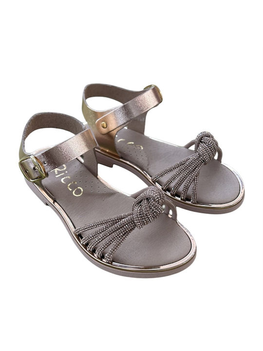 Ricco Mondo Kinder Sandalen Anatomisch Gold