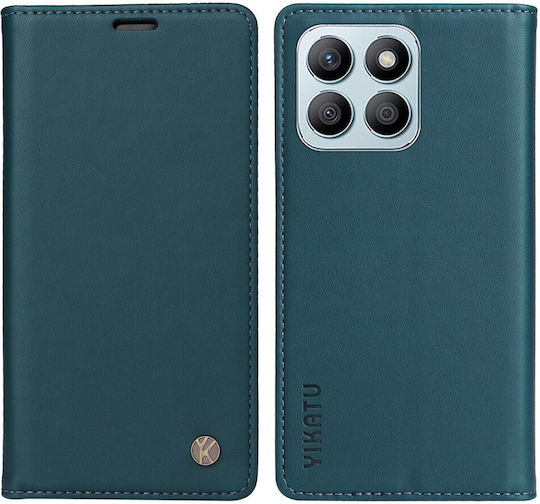 Honor Folio Series Buchen Sie Synthetisches Leder / Silikon / Kunststoff Grün (Honor X8b)