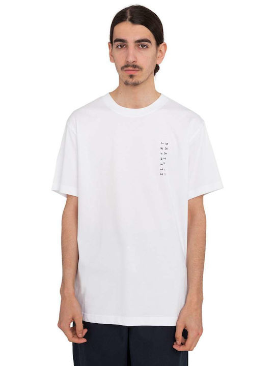 Element T-shirt Bărbătesc cu Mânecă Scurtă Alb
