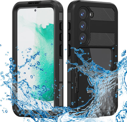 Shellbox 360 Full Cover Plastic Impermeabil Negru (Galaxy S23)