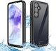 Shellbox С пълно покритие (360°) Силикон / Пластмаса Водоустойчив Черен (Galaxy A55)