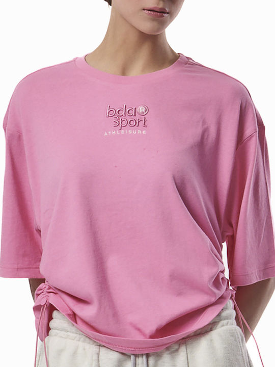 Body Action Women's Crop T-shirt Rosebloom Pink