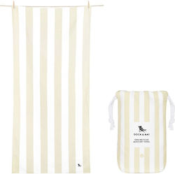 Dock & Bay Quickdry Microfiber Body Towel Beige...