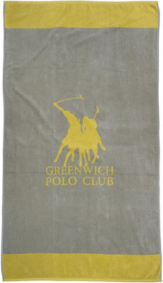 Greenwich Polo Club Beach Towel Cotton Gray 170x90cm.