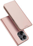 Dux Ducis Skin Pro Buchen Sie Leder / Synthetisches Leder / Silikon Rosa (Redmi Note 13 Pro 4G / Poco M6 Pro 4G)