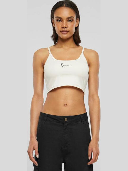 Karl Kani Γυναικείο Crop Top Off White