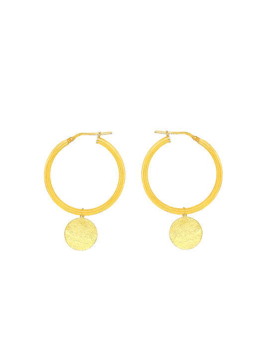 Dio Jewellery Lab Earrings Hoops made of Silver Gold Plated