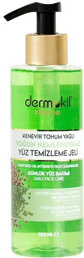 Dermokil Xtreme Hemp Seed Oil Intensive Moisturizing Facial Cleansing Gel Deeply Cleansing Face Gel 300ml