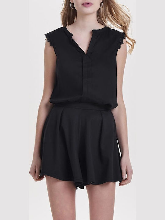 Only Women's Sleeveless Blouse with V-Neckline ...