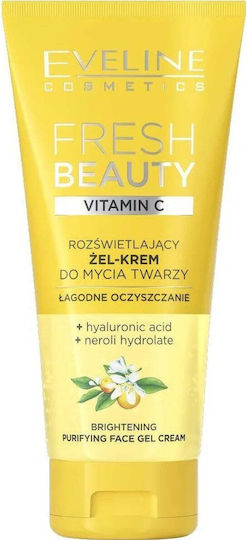 Eveline Cosmetics Fresh Beauty Illuminating Facial Cleansing Gel-cream Vitamin C 150ml