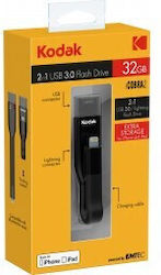 Kodak Icobra2 32GB USB 3.0 Stick με σύνδεση Lightning