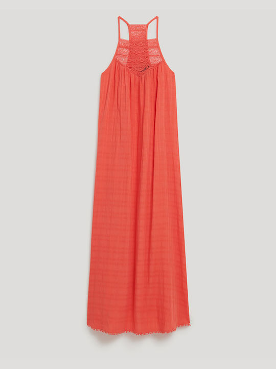 Superdry D3 Ovin Lace Halter Maxi Beach Dress Φ...