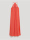 Superdry D3 Ovin Lace Halter Maxi Beach Dress Women's Dress W8011672a-2jv Orangered
