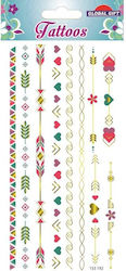 Ttg Temporäre Tattoos 9x15cm 153192 Global Geschenk