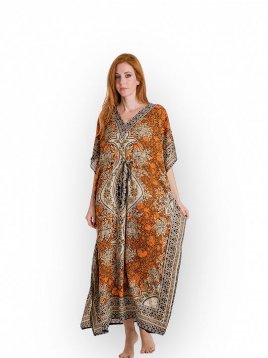 Kaftan pentru femei 661 Portocaliu Deschis