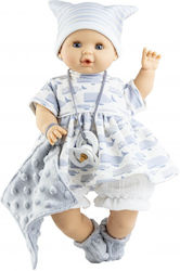 Baby Doll Cries Sonia 36cm Gray Blanket Paola Reina