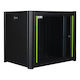 Lanview Монтиран на стена Рак кабинет 9U 60x45x51.2см Черен RWP09U45BL