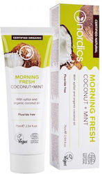 Nordics Natural Morning Fresh Natürliche Zahnpasta Ohne Fluorid Kokosnuss + Minze 75ml Nordics Natural Morning Fresh Natürliche Zahnpasta Ohne Fluorid Kokosnuss + Minze 75ml