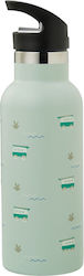 Fd320-11 Fresk Thermos Double Wall Built-in Straw Surf Boy 500ml
