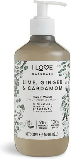 I Love Naturals Hand Wash Lime Ginger & Cardamom Hand Wash Gel 500ml
