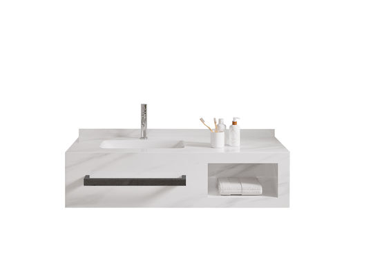 Martin Waschtisch mit Waschbecken L120xB50xH30cm White Snow