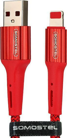 Somostel USB-A zu Lightning Kabel Rot 1m (025927)