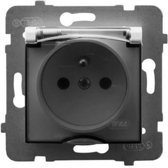 Ospel Aria Priză Electrică Mortice Simplă Rezistentă La Apă Cu Capac Transparent