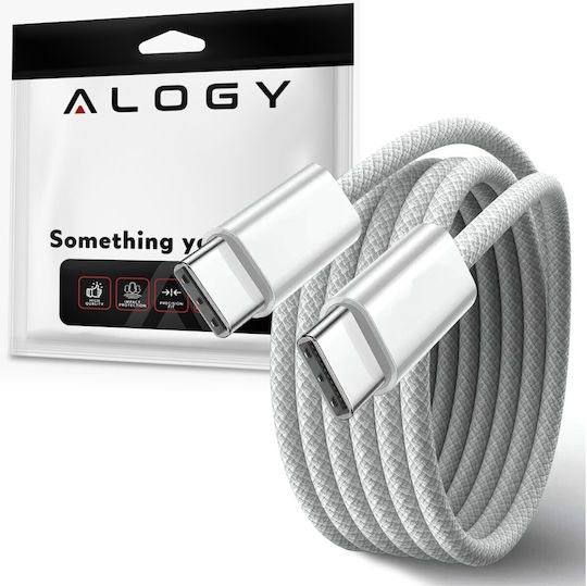 Alogy Regular la Cablu Lightning 60W Alb 1m