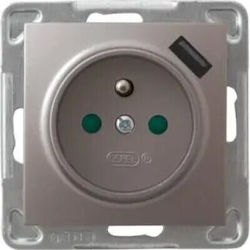 Ospel Impresja Single Walled Power Socket with ...